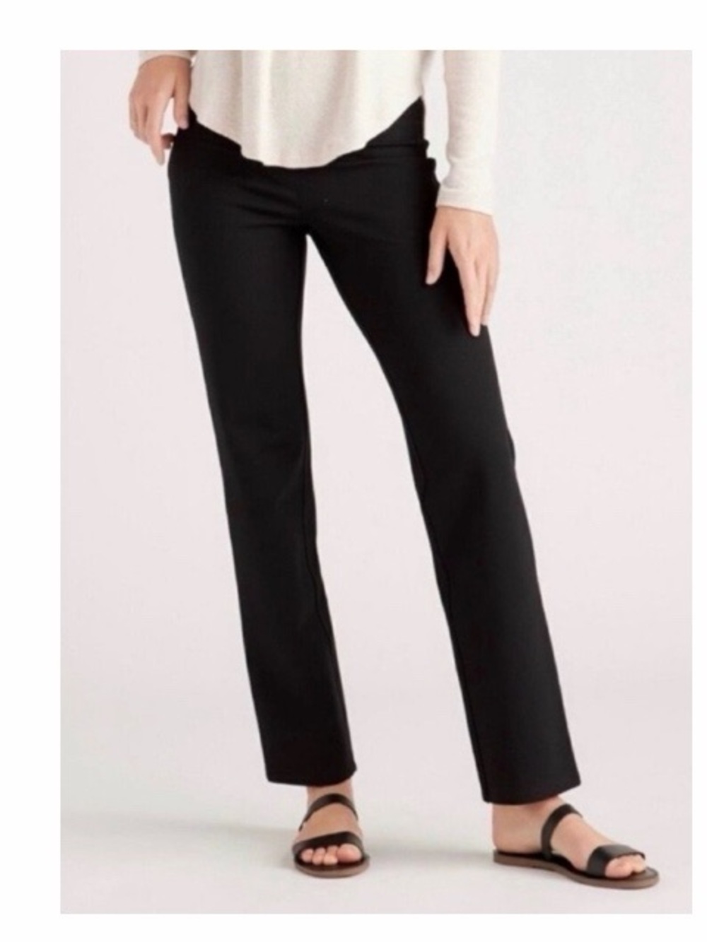 Quince Ultra-Stretch Ponte Straight Leg Pants